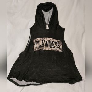 Flashmob sleeveless graphic hoody